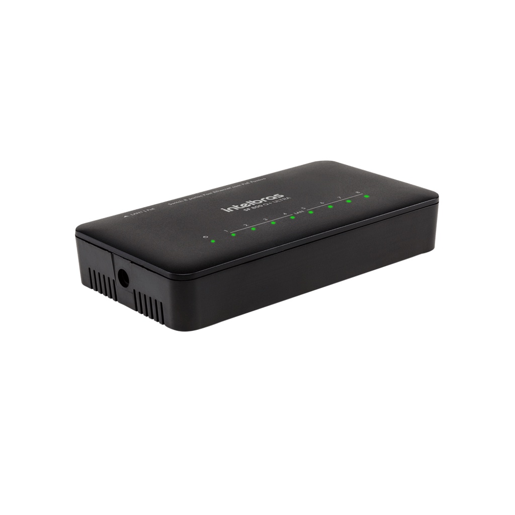 Detalhes do Switch Intelbras 8 Portas Fast Ethernet SF 800 Q+