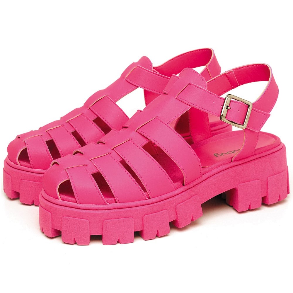 Sandalia Tratorada Dubuy Feminina Rosa Fisherman 1601FG em Oferta na Shopee