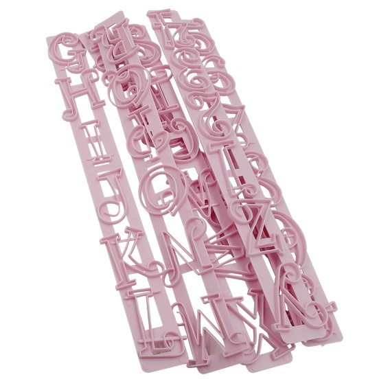 Kit Cortador Letras Números Régua Pasta Americana Kehome/MA210