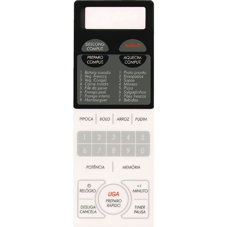 MEMBRANA MICROONDAS SHARP RB4A56 RB5A56 RB5A66 BRANCA 21.33.018