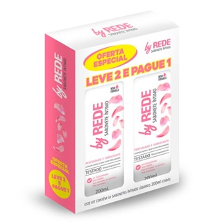 Kit Sabonete Íntimo By Rede 200ml Com 2 Unidades