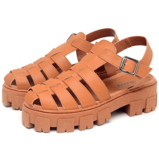 Sandália Tratorada Dubuy Feminina Caramelo Fisherman 1601FG
