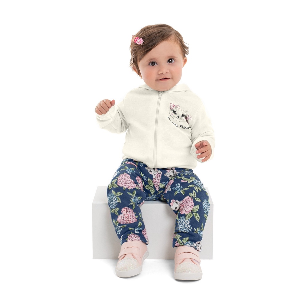 Conjunto Bebê Jaqueta e Calça Bee Loop