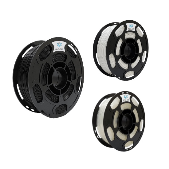 Filamento PETG 3D LAB | Branco | Transparente | Preto | 1,75mm | 1Kg | 3DLAB