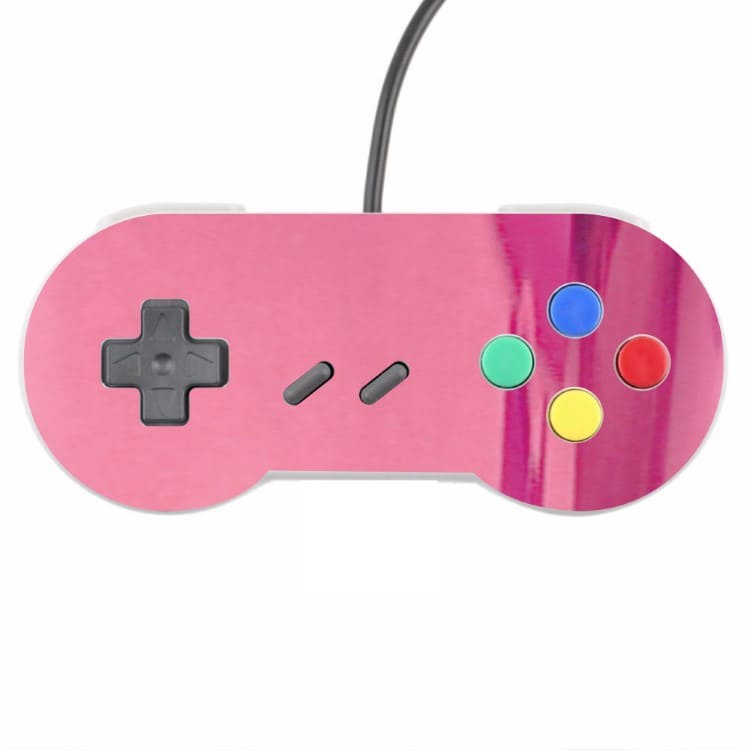 Skin Controle Snes Adesivo Nintendo Skin Pelicula Protetora Cromo Rose