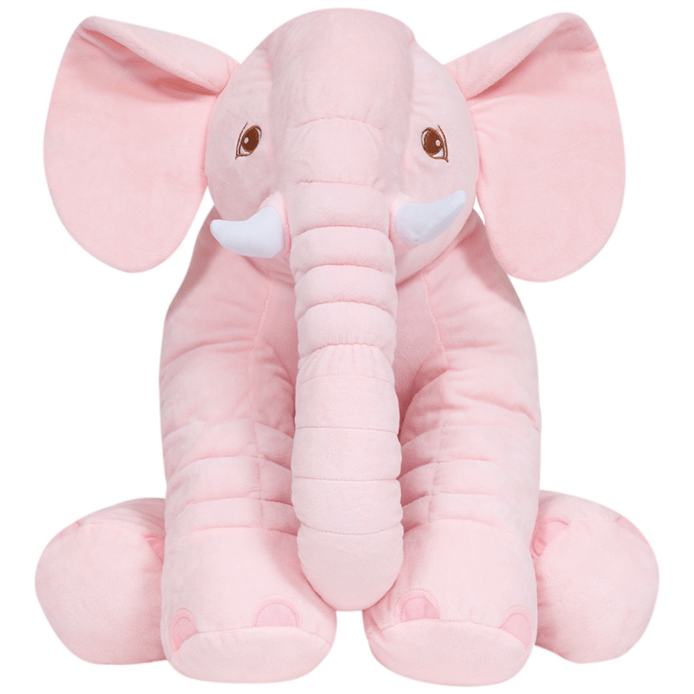 Almofada Elefante Gigante Rosa 7562 - Buba em Oferta na Shopee