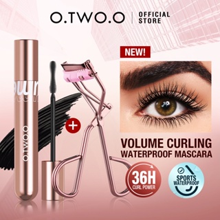 O.TWO.O Kit Olhos: Máscara + Curvex Impermeável, Fixação 24H, Cílios Densos Sem Manchar em Oferta na Shopee