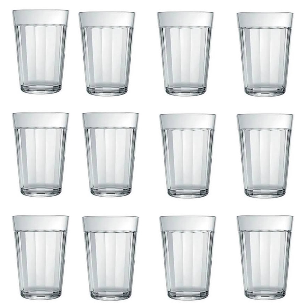 Copo Americano 12 Unidades Acrilico Cozinha Café Cerveja Água 190 ML em Oferta na Shopee