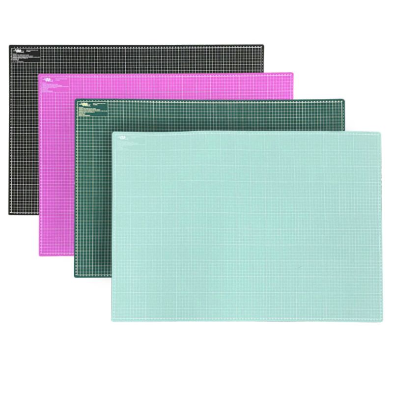 Base de Corte A1, A2, A3 para Patchwork Scrapbook VERDE, ROSA, ROXA, PRETA, TIFFANY Dona Shô