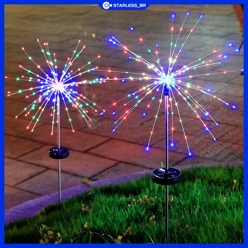 Luzes De Jardim À Prova D'água/Iluminação LED Para Árvore De Natal  Casa/Decorativas Ao Ar Livre Solares Piso | Shopee Brasil