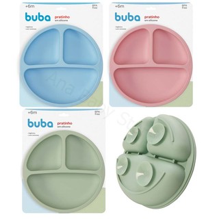 Pratinho Em SIlicone Com Ventosa Buba Macio Lançamento prato com ventosa bebe paro silicone buba