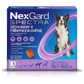 Antiparasitário Nexgard Spectra G Para Cães de 15,1 a 30kgkg - 1 Comprimido