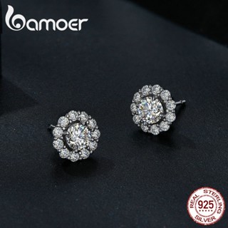 Bamoer 925 Prata 0.5 CT Brincos Moissanite D Cor VVS1 Premium Corte Fashion Joalheria Presente Para Mulheres