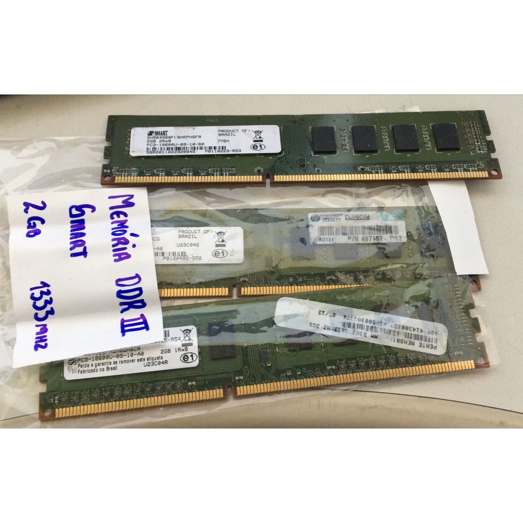 Memória Ram Smart 2gb Ddr3 1333mhz