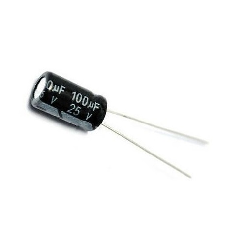30 Pçs Capacitor Eletrolítico 100uf 25v 100 x 25 105ºC