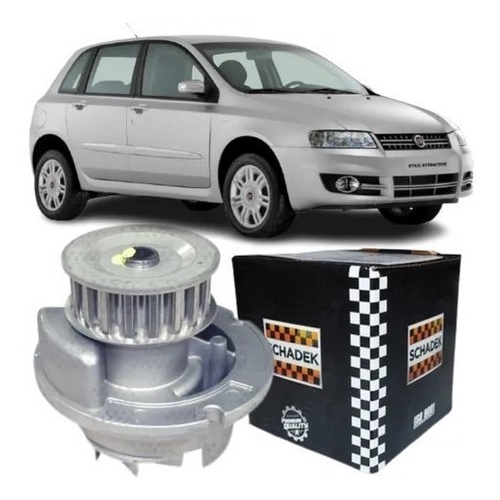 Bomba D'água Fiat Siena Doblo Idea Stilo Strada 1.8 8v 2003 2004 2005 2006 2007 2008 2009 2010 - Schadek 20145 em Oferta na Shopee
