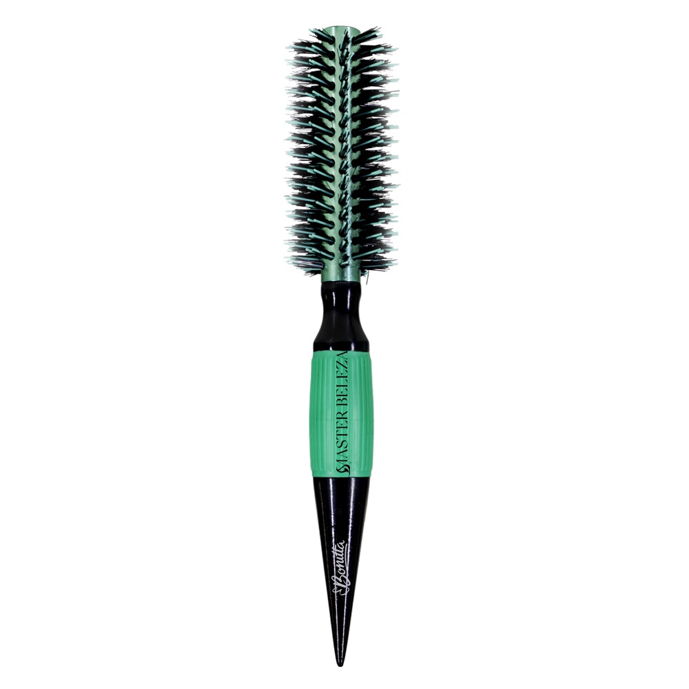 Escova De Cabelo Profissional Thermal Metallic Modelo Brilho 45mm Verde