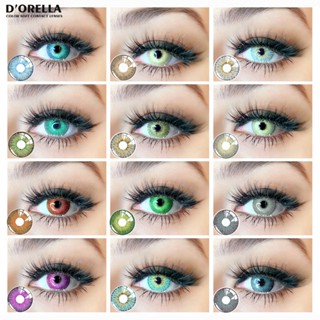 Dorella 1 Par (2 Pcs) Nova Moda Lentes New York Cor Suave Cosplay Eye De Contato Colorido Natural Olho Nobre Pupils