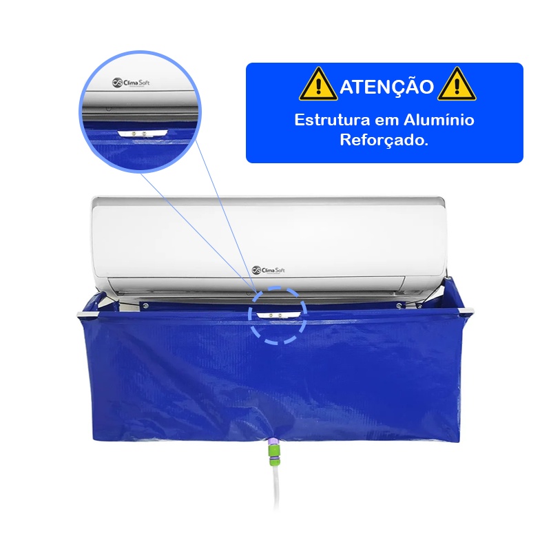 Kit Limpeza Ar Condicionado 30 Mil Btus Split Bolsa Coletora