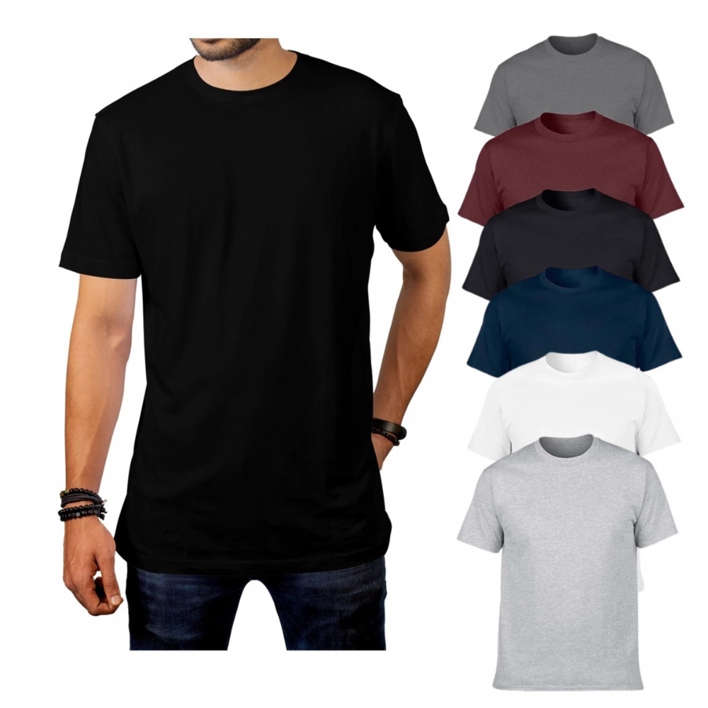 Kit 5 Camisetas Básica Masculina Lisas Insider