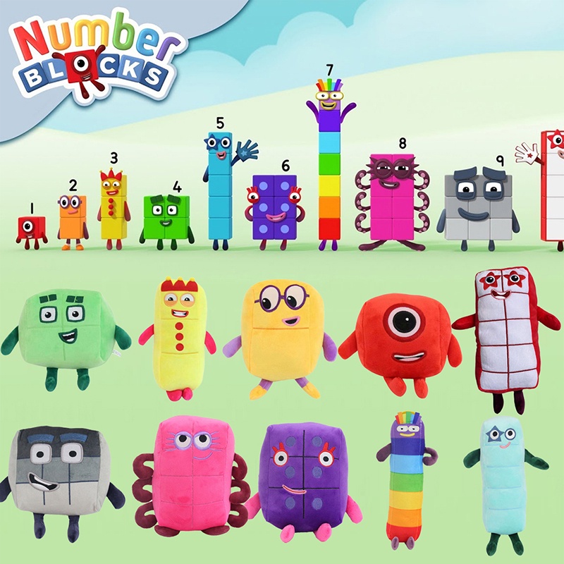 Numberblocks Plush Stuffed Toys Educational Doll Number Blocks Kids