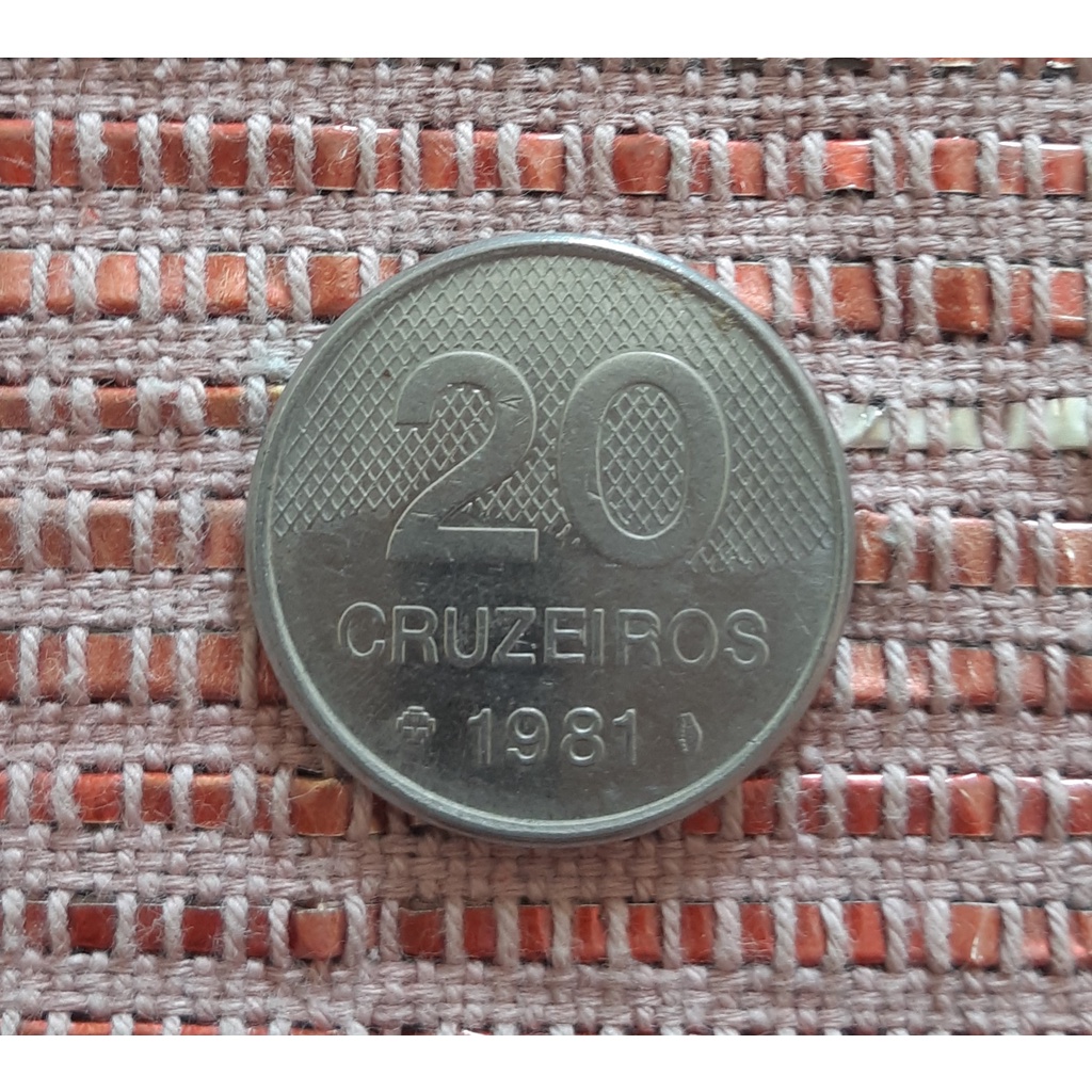 Moeda 20 Cruzeiros - 1981 - Antiga - Coleção