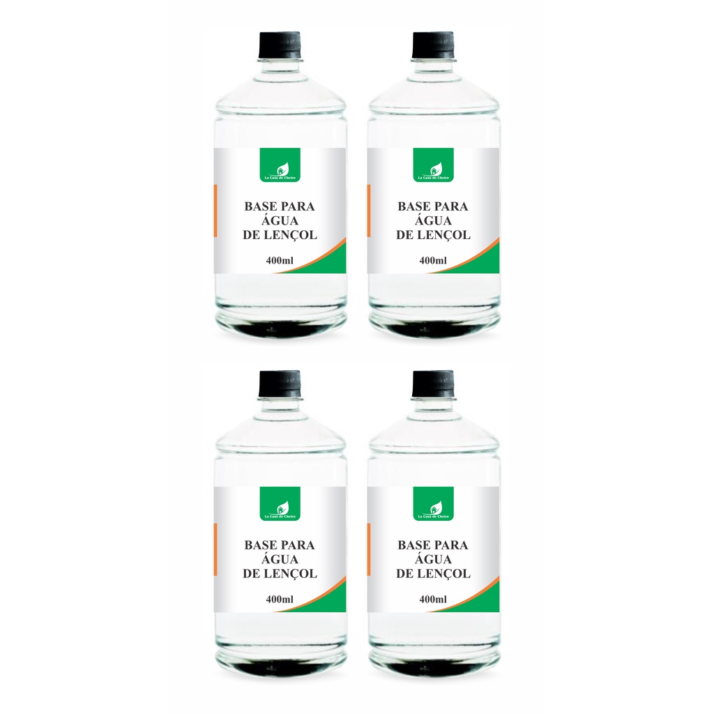 4 Bases Pronta Para Água De Lençol 400ml