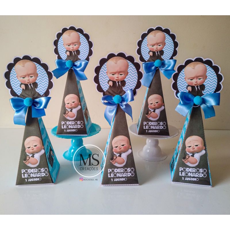 kit 10/15/20 Caixinhas Festa Poderoso Chefinho | Personalizado Lembrancinhas Aniversário.