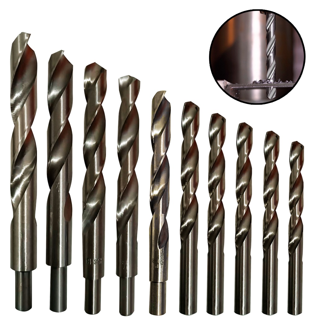 Broca De Aço Rápido Profissional Com E Sem Rebaixo HSS 10,5 a 20mm Várias Medidas em Oferta na Shopee