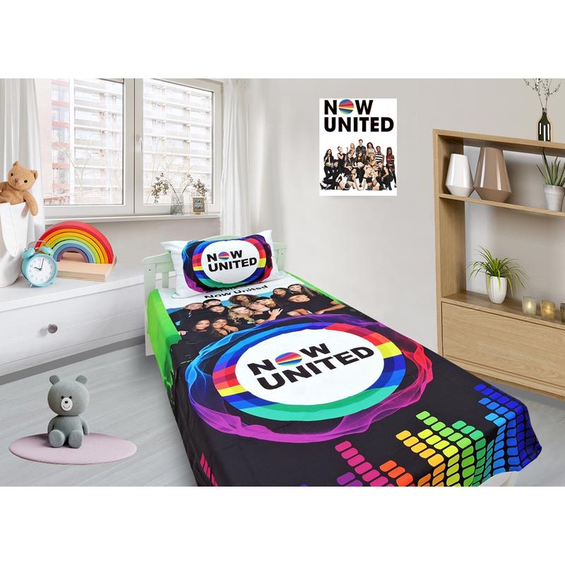 Jogo De Lençol E Fronha Now United Kit 2pçs, Cobreleito