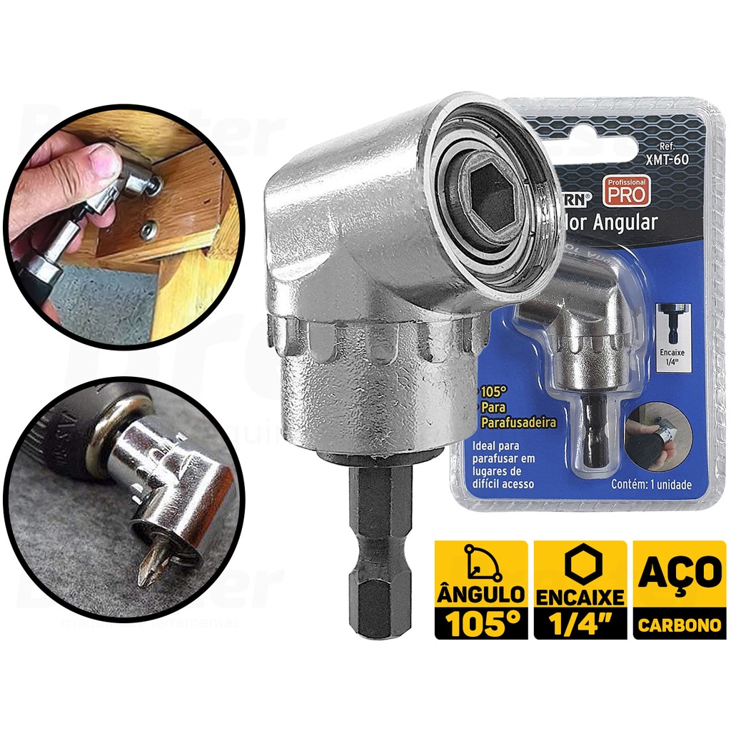 Adaptador Angular Magnético P/ Furadeira Parafusadeira 105° Western XMT-60 em Oferta na Shopee