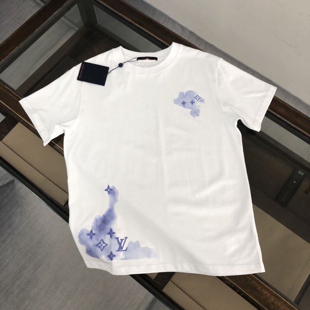 Camiseta De Manga Curta Masculina Louis Vuitton 2022 Novo Algodão Largo  Casual Senhoras Meia Blusa - Escorrega o Preço