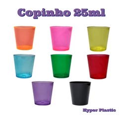 Copinho Acrílico 25ml Brigadeiro Com 30/50/100 Unidades
