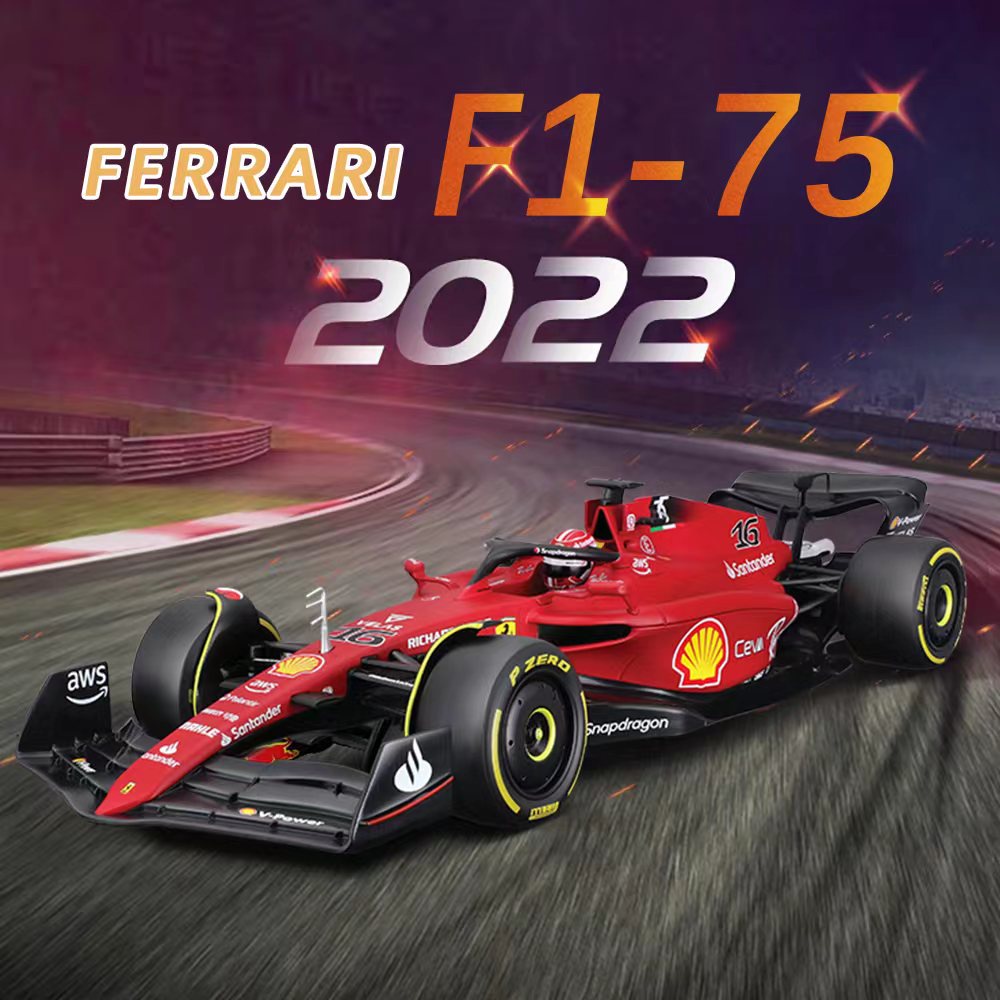Bburago 2022 Ferrari F1 75 1 : 43 Fórmula 1 Miniatura ferrari Charles Leclerc 2021