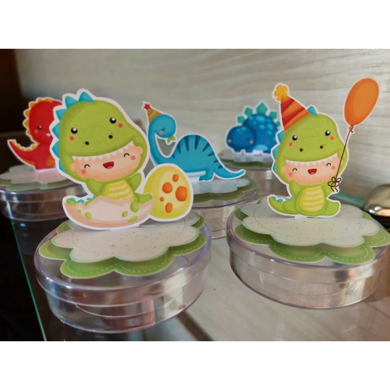 Kit Tags ou Apliques 3D para personalizados e lembrancinhas tem Dinossauro Dino Baby - FAZEMOS EM QUALQUER TEMA