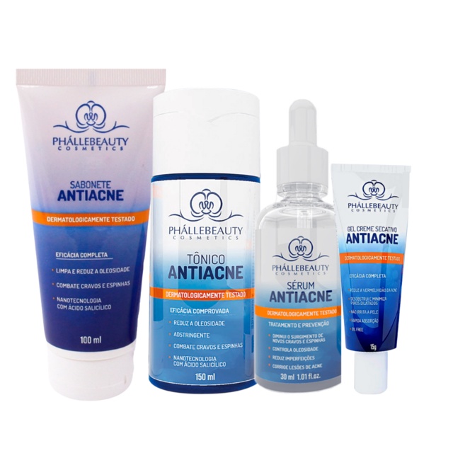 Kit de  Tratamento Completo Antiacne  PhalleBeauty