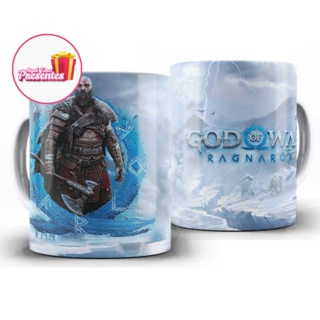 Caneca Games - God Of War Ragnarok - Kratos em Oferta na Shopee