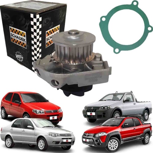 Bomba D'Agua - Fiat Siena / Strada / Uno Fire 1.0 1.3 1.4 2001 A 2007 2008 2009 2010 - Schadek 20143 em Oferta na Shopee