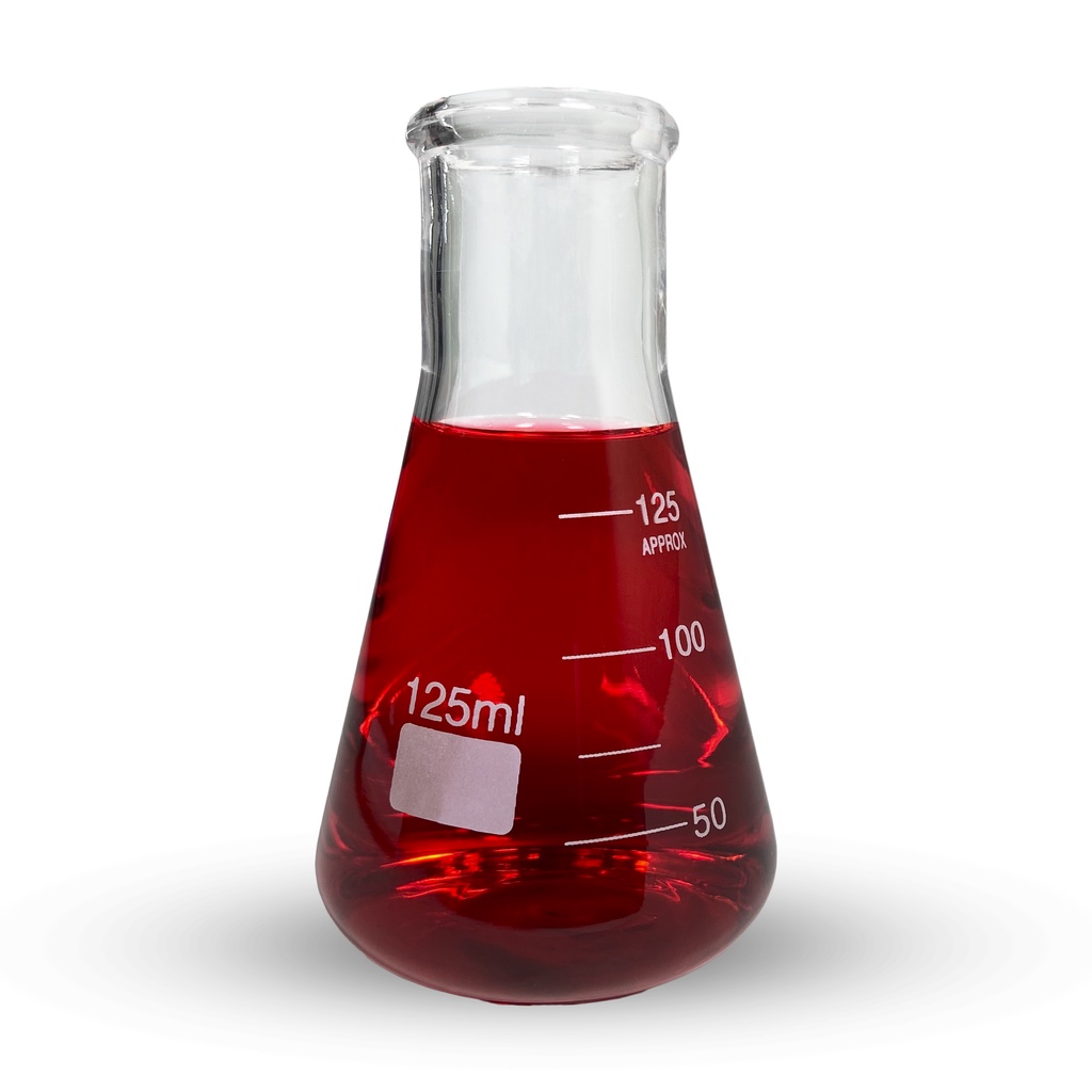 Erlenmeyer De Vidro Boca Larga Graduado 125ml em Oferta na Shopee