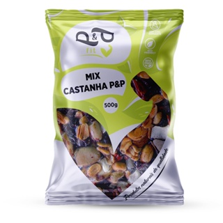 Mix P&P Nuts Castanha Nozes Amendoa Coco Chips Amendoim Uva Passa Gojiberry em Oferta na Shopee