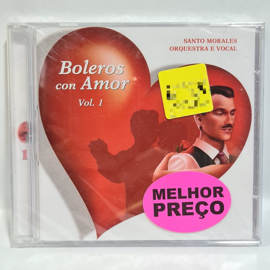 CD Santos Morales Orquestra e Vocal - Boleros Con Amor Vol. 1 - Lacrado / Som Livre