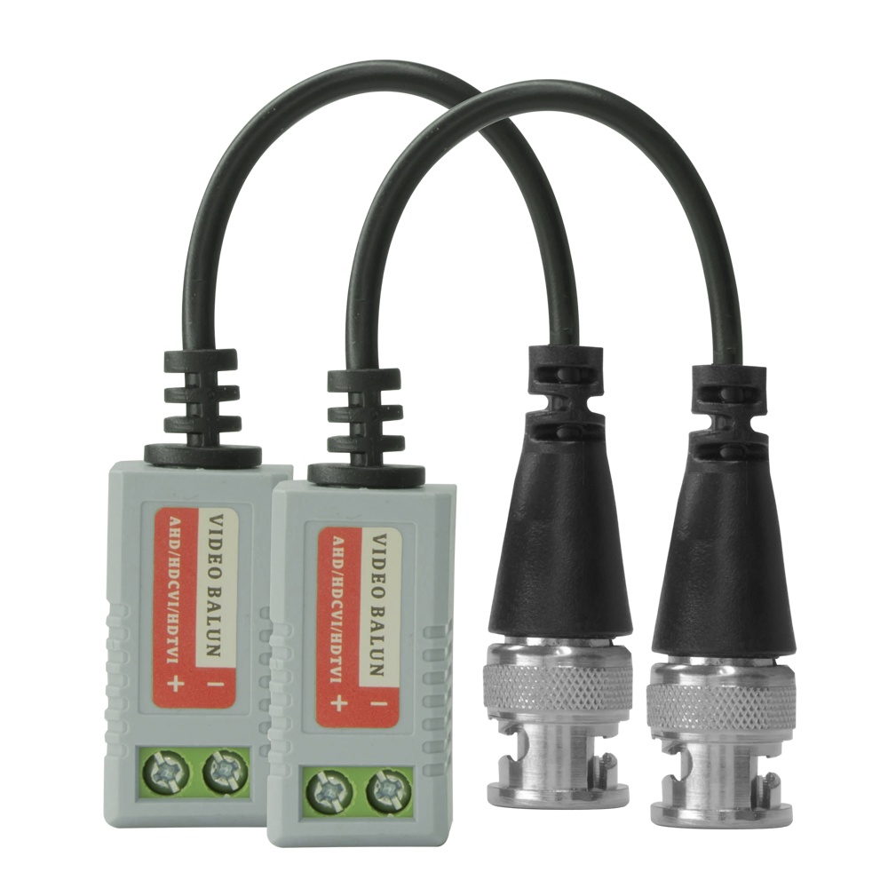Par de Conector Video Balun Engate Rapido Cameras HD Cvi Tvi Ate 600mts Conversor
