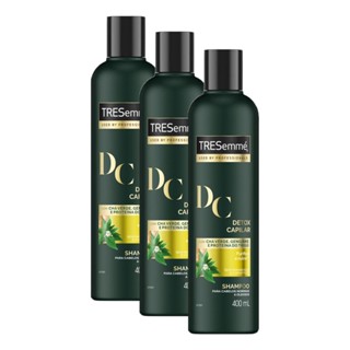 Kit 3 Shampoos Tresemmé Detox Capilar 400ml cada