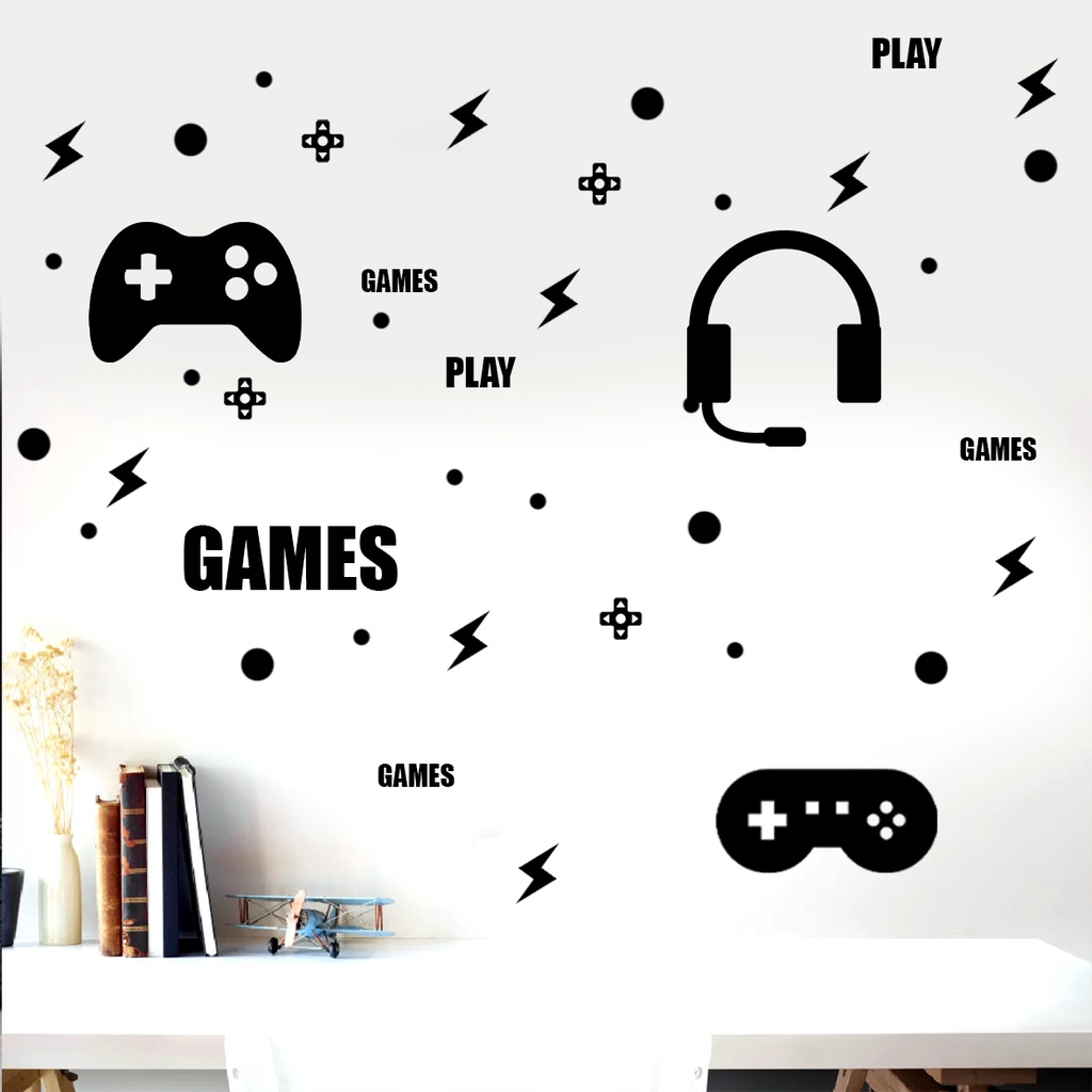 Adesivo de parede Game - Gamer - Video game - pac man