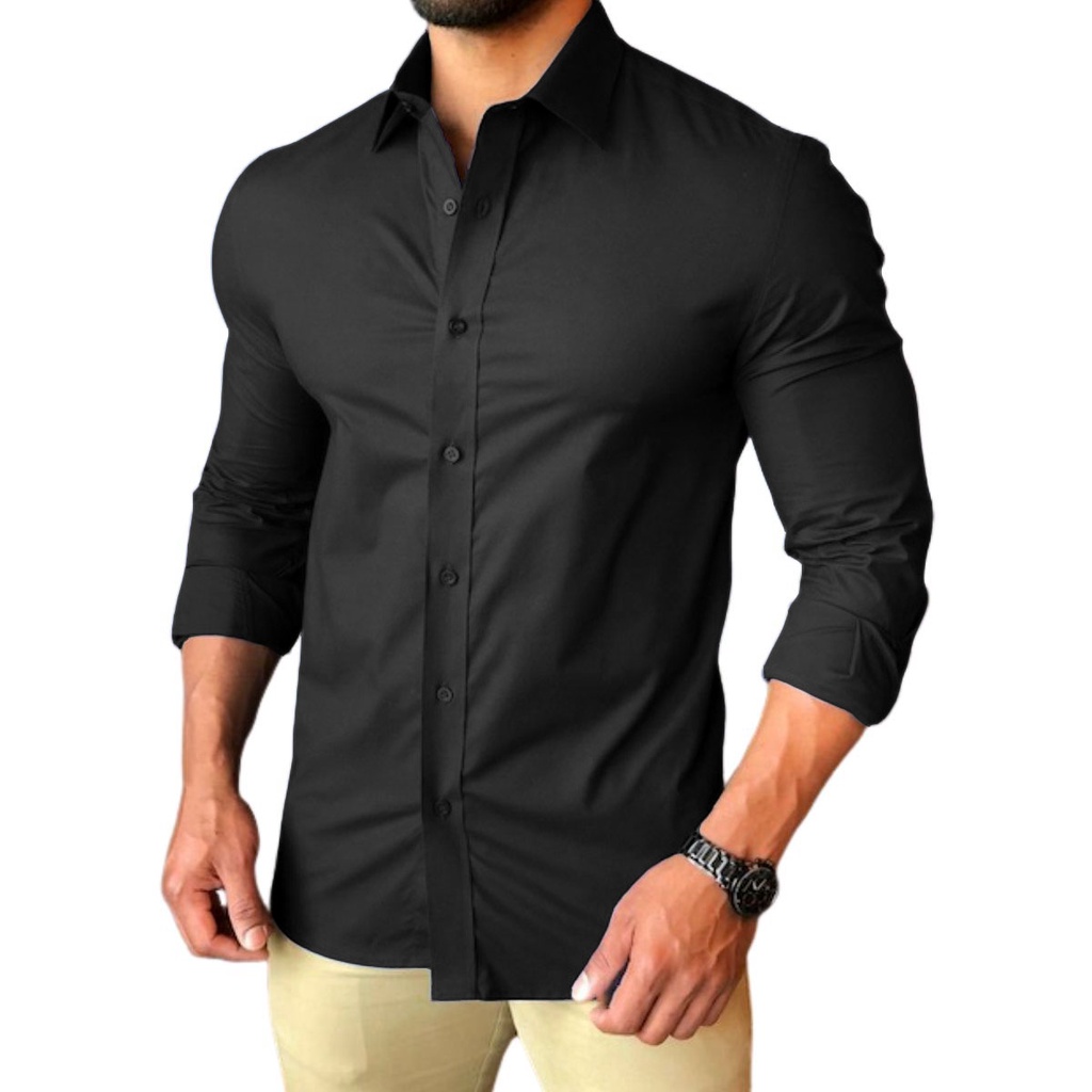 Camisa Masculina Slim Fit Luxo Pronta Entrega - Men Clothes