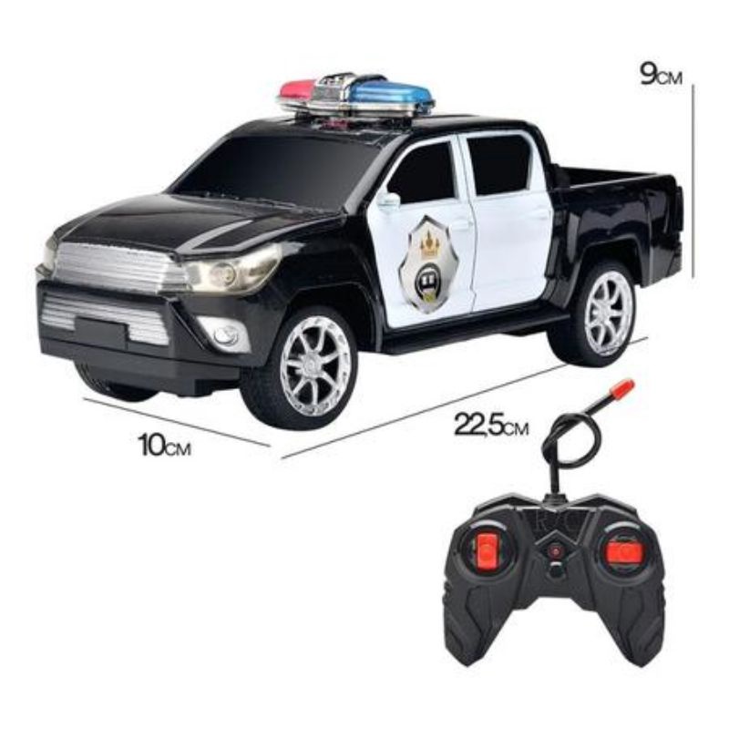 Brinquedo Caminhonete de Polícia de Controle Remoto Total