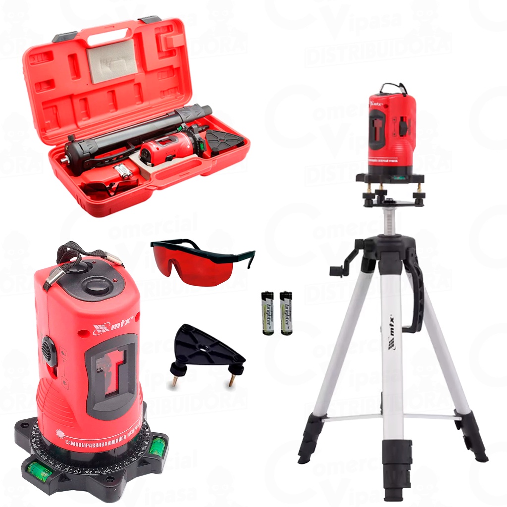 Nível Laser Luz Vermelha Automático com Autonivelamento 1150 mm com Tripé 150 mm Profissional MTX em Oferta na Shopee