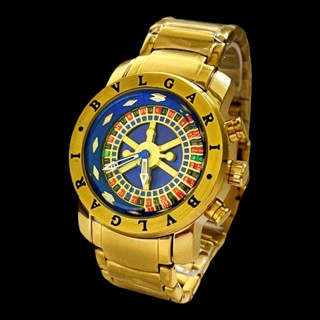 Relógio Dourado Masculino Banho Ouro 18K Qualidade Premium