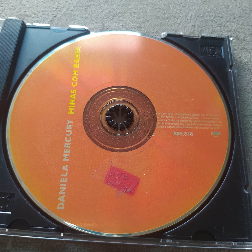Cd Single Daniela Mercury 1996 Minas com Bahia promocional Samuel Rosa