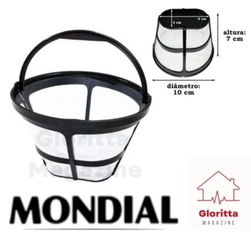 Coador Filtro Permanente Para Cafeteira Mondial Pratic 17 e Mondial Pratic 20